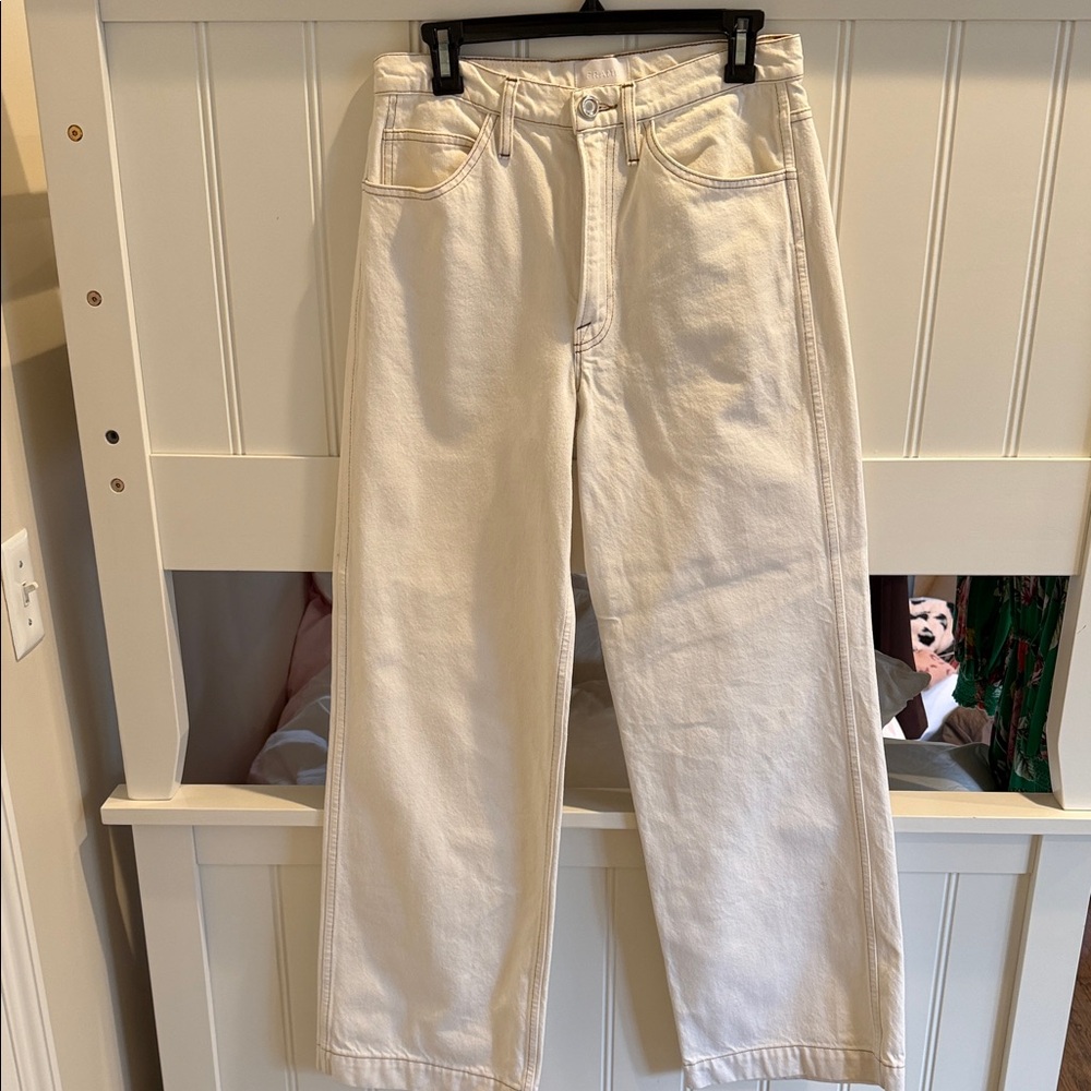 Frame Denim Women's High Rise Off-White Jeans